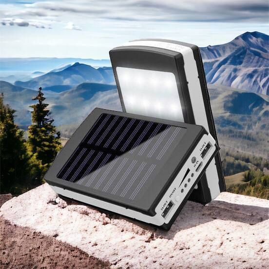 УМБ Power Bank Solar 90000 mAh мобільне зарядне з сонячною панеллю та лампою, Power Bank Charger Батарея 00017260 фото