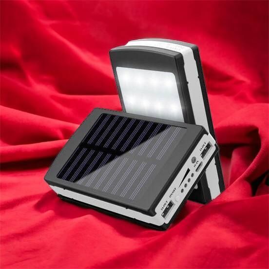 УМБ Power Bank Solar 90000 mAh мобільне зарядне з сонячною панеллю та лампою, Power Bank Charger Батарея 00017260 фото