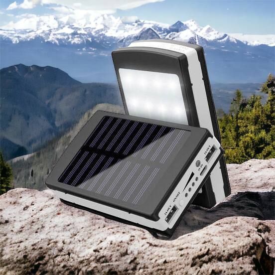 УМБ Power Bank Solar 90000 mAh мобільне зарядне з сонячною панеллю та лампою, Power Bank Charger Батарея 00017260 фото
