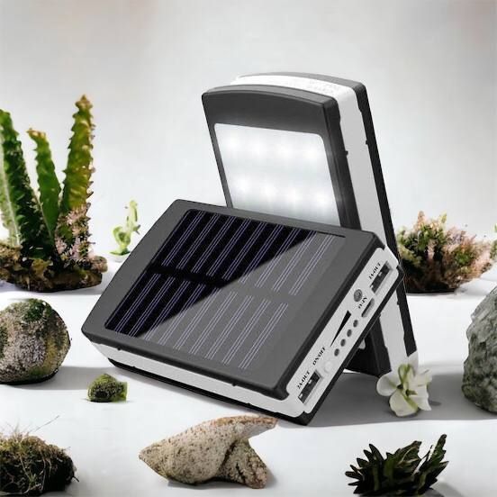 УМБ Power Bank Solar 90000 mAh мобільне зарядне з сонячною панеллю та лампою, Power Bank Charger Батарея 00017260 фото