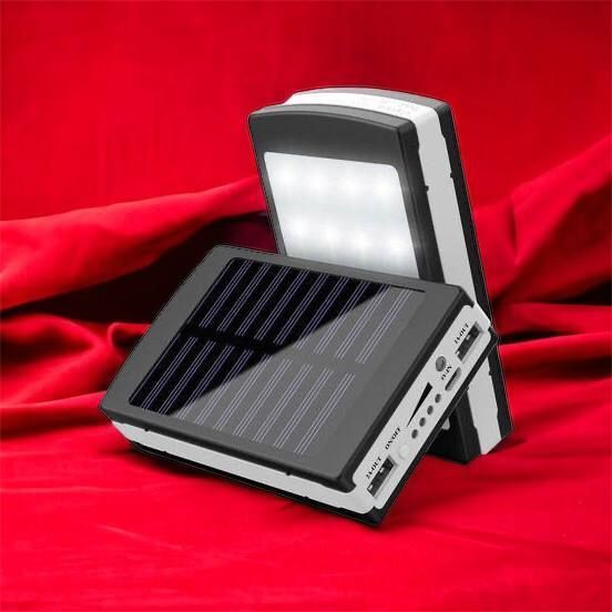 УМБ Power Bank Solar 90000 mAh мобільне зарядне з сонячною панеллю та лампою, Power Bank Charger Батарея 00017260 фото
