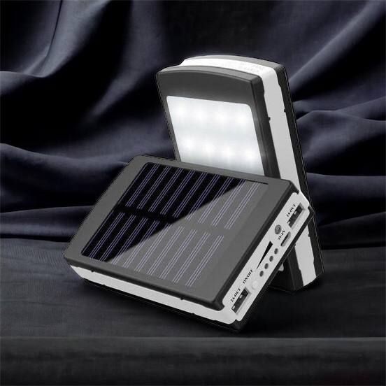 УМБ Power Bank Solar 90000 mAh мобільне зарядне з сонячною панеллю та лампою, Power Bank Charger Батарея 00017260 фото