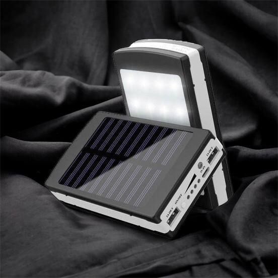 УМБ Power Bank Solar 90000 mAh мобільне зарядне з сонячною панеллю та лампою, Power Bank Charger Батарея 00017260 фото