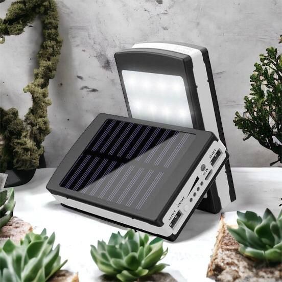 УМБ Power Bank Solar 90000 mAh мобільне зарядне з сонячною панеллю та лампою, Power Bank Charger Батарея 00017260 фото