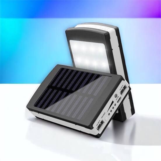 УМБ Power Bank Solar 90000 mAh мобільне зарядне з сонячною панеллю та лампою, Power Bank Charger Батарея 00017260 фото
