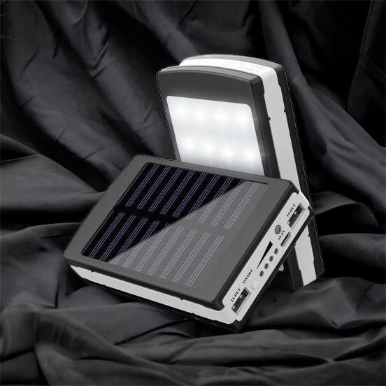 УМБ Power Bank Solar 90000 mAh мобільне зарядне з сонячною панеллю та лампою, Power Bank Charger Батарея 00017260 фото