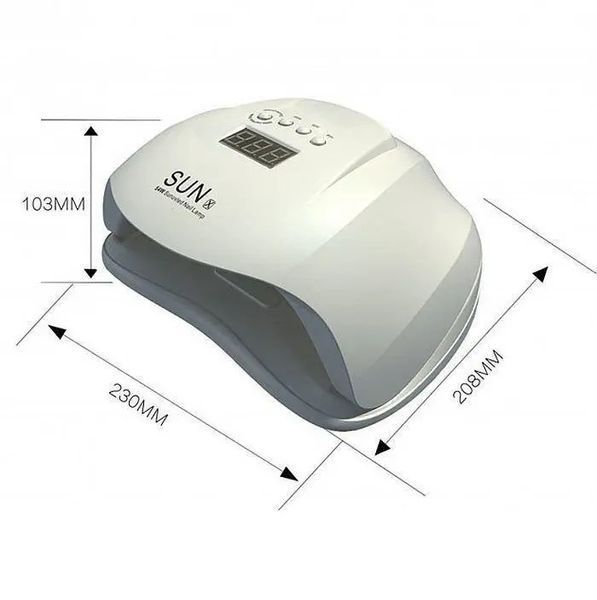 Лампа для сушки ногтей Sun X 54W LED Белый 00014632 фото
