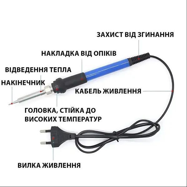 Набір для паяння 17 в 1 в кейсі (паяльник, мультиметр VC830L, пінцет, олововідсмоктувач для паяння, наконечники) (H507) 00022742 фото
