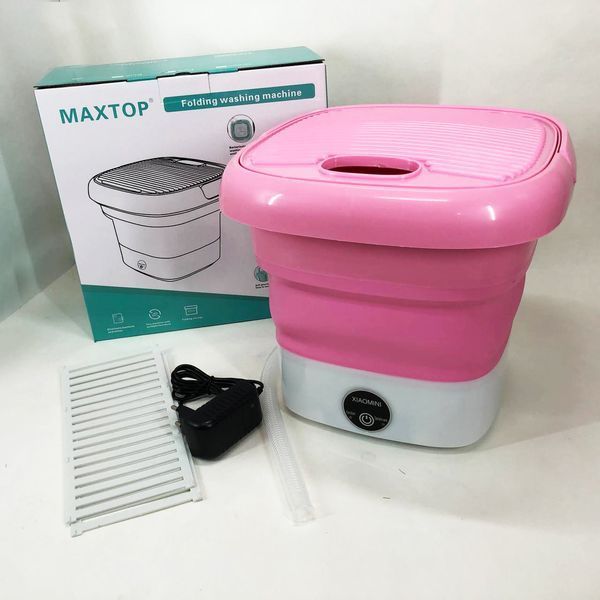 Пральна машина MAXTOP machine, Пральна машина для дачі без водопроводу. Колір: рожевий 00012692 фото