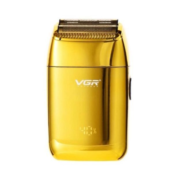 Профессиональный шейвер VGR V-399 GOLD, беспроводная электробритва, бритва триммер для бороды 00015305 фото