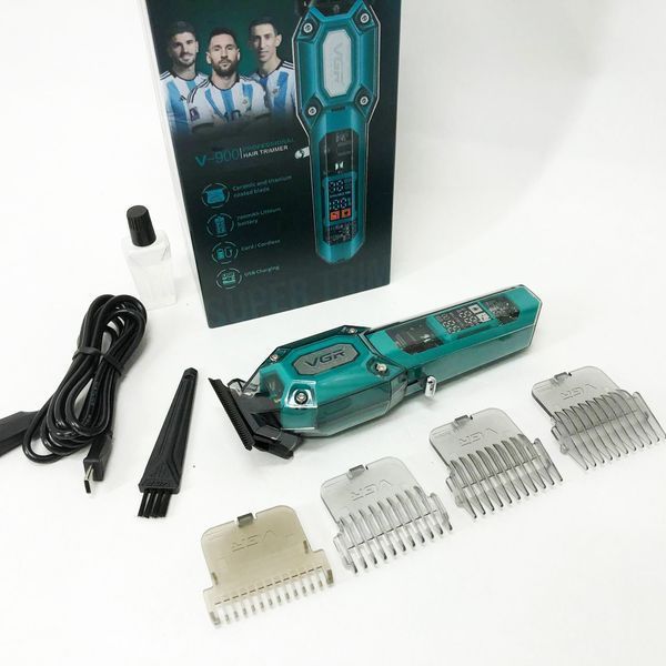 Акумуляторна машинка для стрижки VGR V-900 з дисплеєм, бездротова для стрижки волосся 00014566 фото