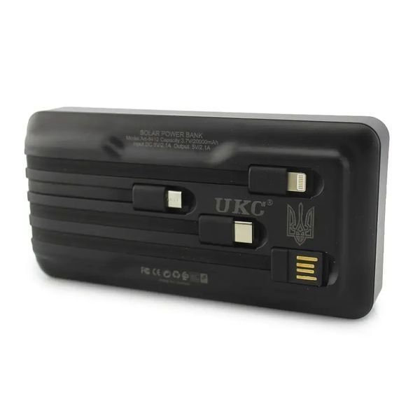 Мобільна зарядка POWER BANK 20000MAH Solar Z 102B 00017939 фото