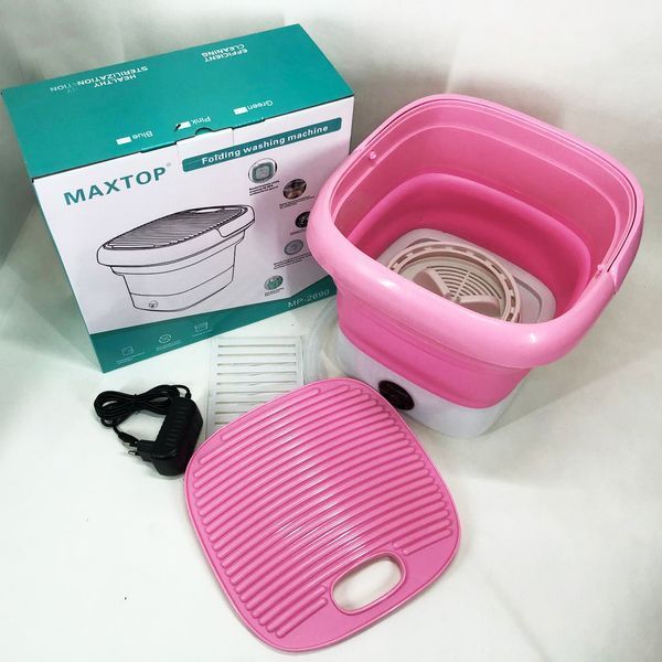 Пральна машина MAXTOP machine, Пральна машина для дачі без водопроводу. Колір: рожевий 00012692 фото