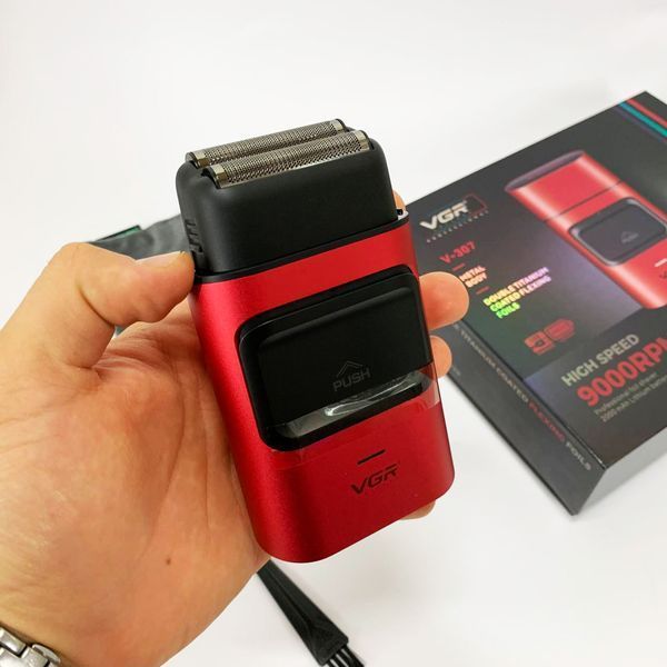 Електробритва-шейвер для бороди та обличчя VGR V-307 RED металевий корпус 00014862 фото
