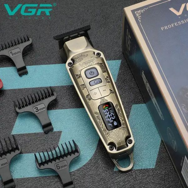 Професійна машинка для стрижки волосся триммер VGR V-901 з насадками, професійна електробритва 00014402 фото