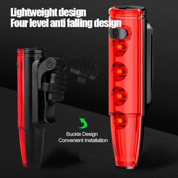 Велофонарь LEADBIKE LD77-LS-4 LED с лазерной разметкой, Фонарь аккумуляторный светодиодный велосипедный 00016785 фото