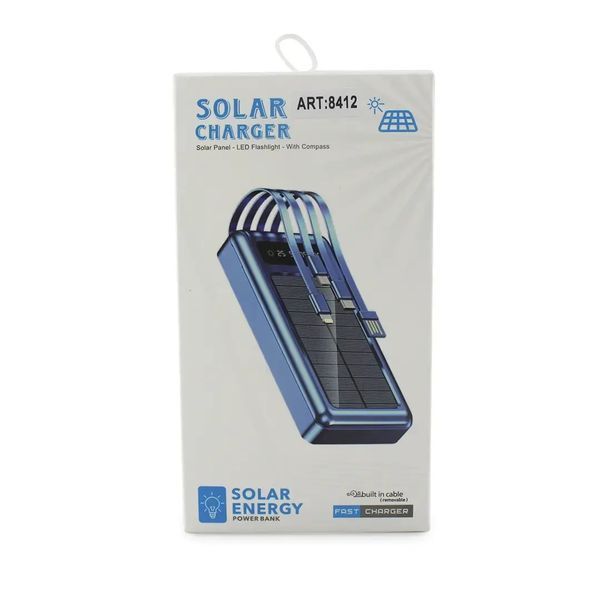 Мобільна зарядка POWER BANK 20000MAH Solar Z 102B 00017939 фото
