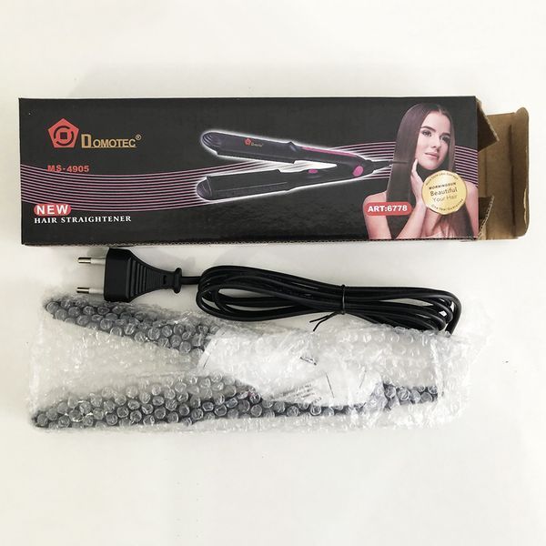Щипцы, плойка утюжок DOMOTEC MS-4905, Щетка щипцы для выпрямления волос. Цвет: розовый 00014438 фото