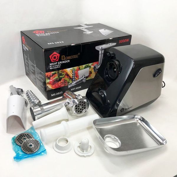 Электрическая мясорубка соковыжималка DOMOTEC MS-2023 2800 Вт, томаты с насадками, мясорубка для мяса 00018959 фото