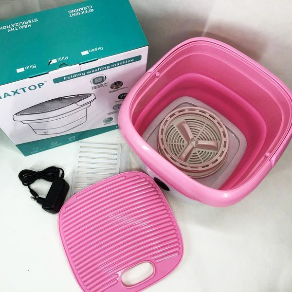 Пральна машина MAXTOP machine, Пральна машина для дачі без водопроводу. Колір: рожевий 00012692 фото