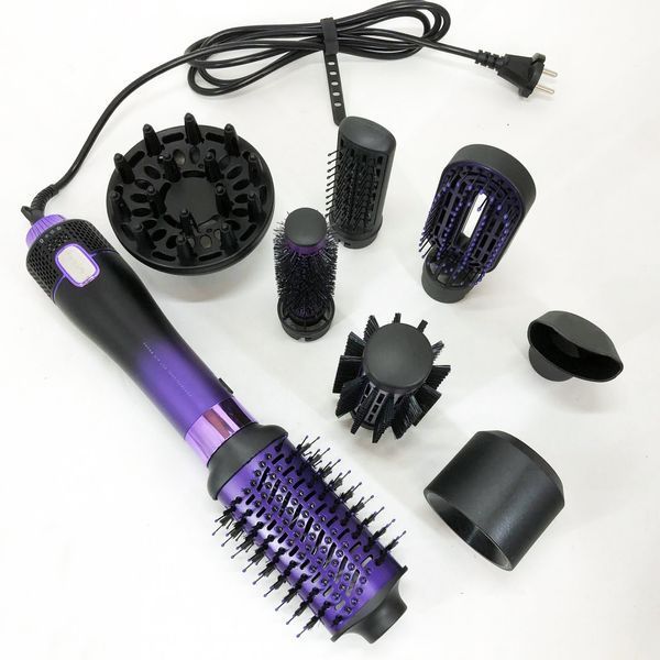 Фен-щетка стайлер VGR 8 в 1 V-488. Цвет: фиолетовый 00014812 фото