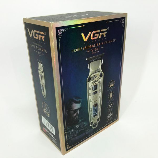 Професійна машинка для стрижки волосся триммер VGR V-901 з насадками, професійна електробритва 00014402 фото