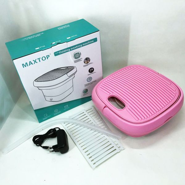 Пральна машина MAXTOP machine, Пральна машина для дачі без водопроводу. Колір: рожевий 00012692 фото