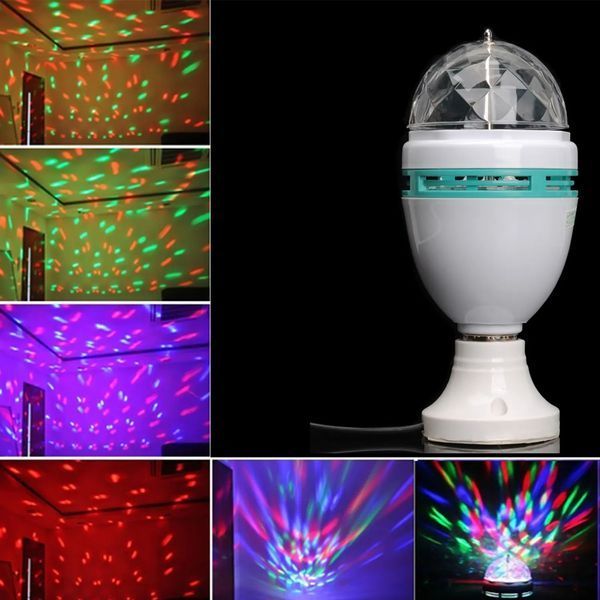 СВЕТОДИОДНАЯ ДИСКО-ЛАМПА с патроном LED MINI PARTY 00022186 фото