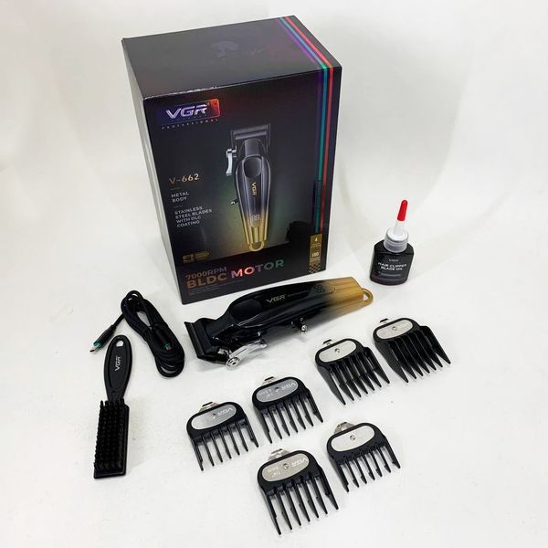 Аккумуляторная машинка для стрижки vgr v-662. цвет: золотой 00014912 фото