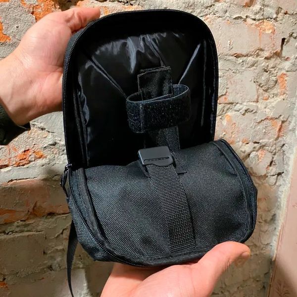 Тактична сумка кобура, чоловічий месенджер із чорної кордури, слінг, Чоловіча сумка кроссбоді, Сумка для міста 00018315 фото