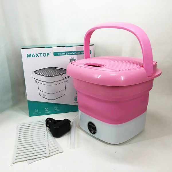 Пральна машина MAXTOP machine, Пральна машина для дачі без водопроводу. Колір: рожевий 00012692 фото