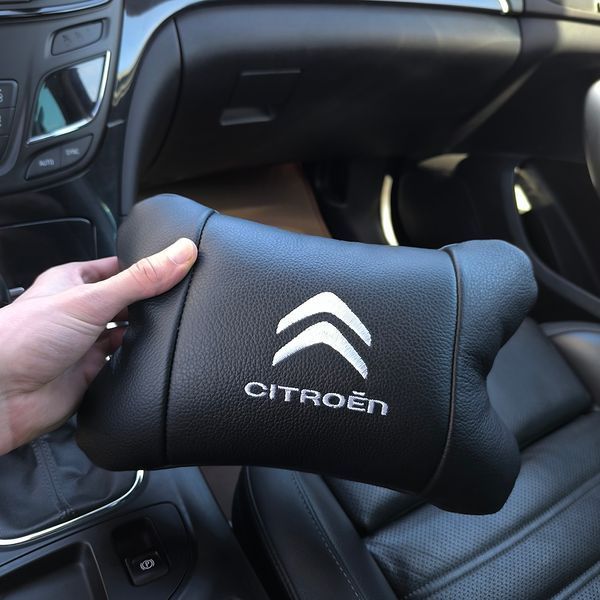 Набір шкіряних подушок Citro&euml;n з натуральної італійської шкіри + фірмовий брелок у подарунок 00016880 фото