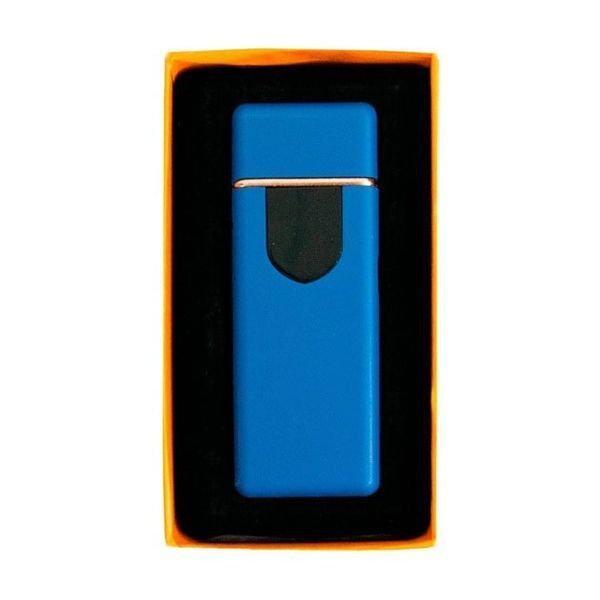 Електрозапальничка USB ZGP ABS, сенсорна електрична запальничка спіральна. Колір: синій 00023020 фото