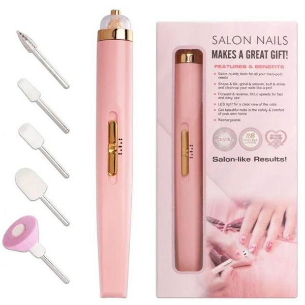 Фрезер для маникюра и педикюра Flawless Salon Nails, ручка фрезер для маникюра. Цвет: розовый 00015521 фото