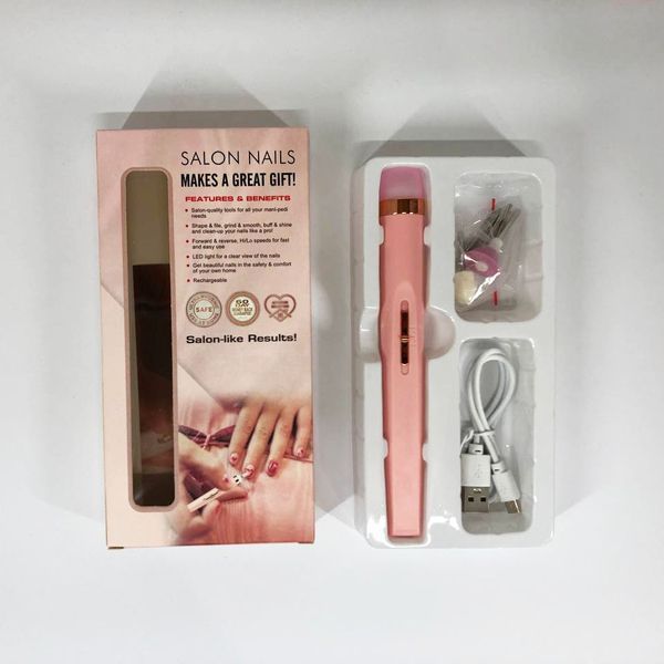 Фрезер для маникюра и педикюра Flawless Salon Nails, ручка фрезер для маникюра. Цвет: розовый 00015521 фото