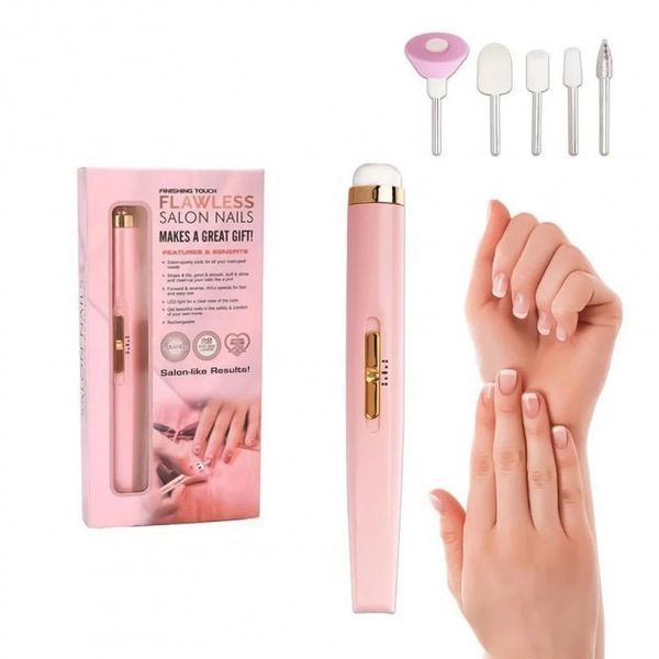 Фрезер для маникюра и педикюра Flawless Salon Nails, ручка фрезер для маникюра. Цвет: розовый 00015521 фото