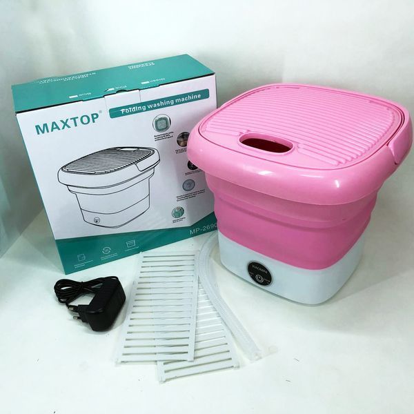 Пральна машина MAXTOP machine, Пральна машина для дачі без водопроводу. Колір: рожевий 00012692 фото