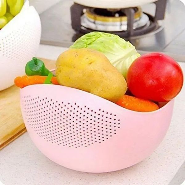 Миска для миття фруктів, рису та овочів Best Kitchen Миска 22 см 00021514 фото