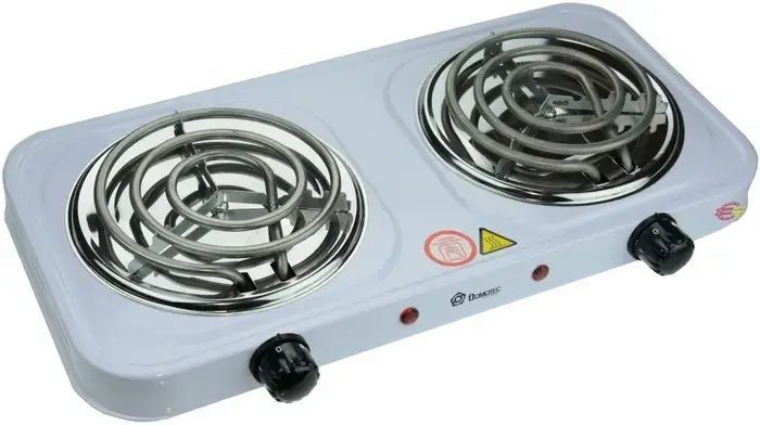 Электроплита спиральная Domotec HP-200 B, настольная электрическая плитка 00020926 фото