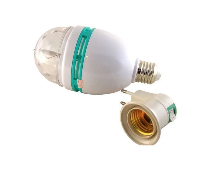 СВЕТОДИОДНАЯ ДИСКО-ЛАМПА с патроном LED MINI PARTY 00022186 фото
