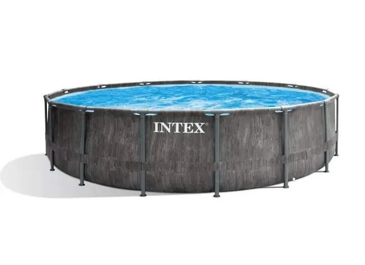 Каркасный бассейн Intex 26742, 457 x 122 см + фильтр-насос + лестница + тент + подстилка 00013958 фото