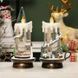 Новогодний музыкальный ночник-светильник XMAS 21020B Музыкальная свеча с Снеговиками 00024787 фото 1