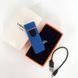 Електрозапальничка USB ZGP ABS, сенсорна електрична запальничка спіральна. Колір: синій 00023020 фото 8