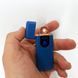 Електрозапальничка USB ZGP ABS, сенсорна електрична запальничка спіральна. Колір: синій 00023020 фото 4