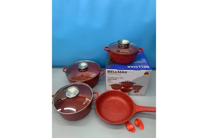 Набор посуды 9 предметов Bellmax Cookware Set BM-120 00019513 фото