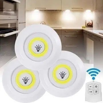 Набор из трёх LED Ламп BAILONG BL-1012 с Пультом и Таймером Отключения Два Режима Яркости 00023188 фото