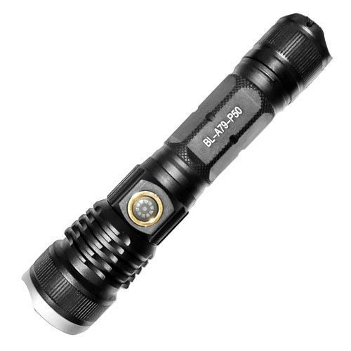 Ліхтар ручний акумуляторний BL-A79-P50 zoom Type-C, ліхтар ручний потужний, тактовний ліхтар 00023570 фото