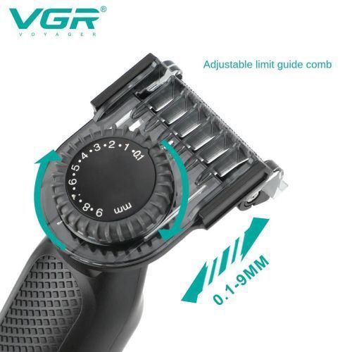 Электробритва VGR V-360 GREEN, Беспроводная электробритва, Триммер для усов, Электробритва с насадками 00015288 фото