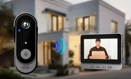 Дверний дзвінок з бездротовою камерою та екраном Smart X8 відеодомофон для дому з нічним баченням 00017327 фото