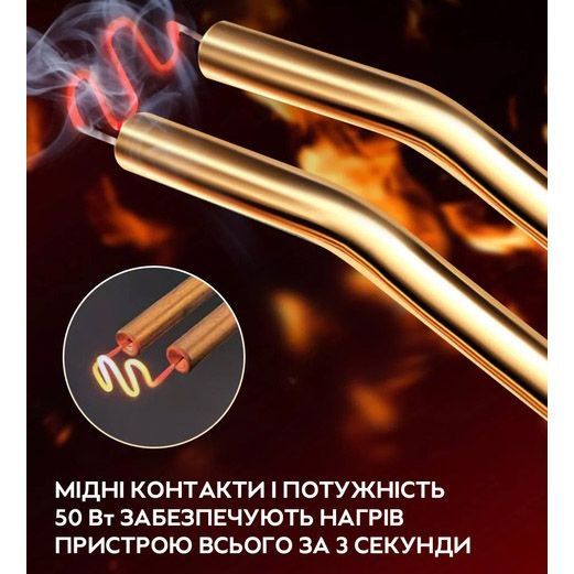 Електричний паяльник для паяння пластмаси, бамперів H50 + 200 скоб 00016807 фото